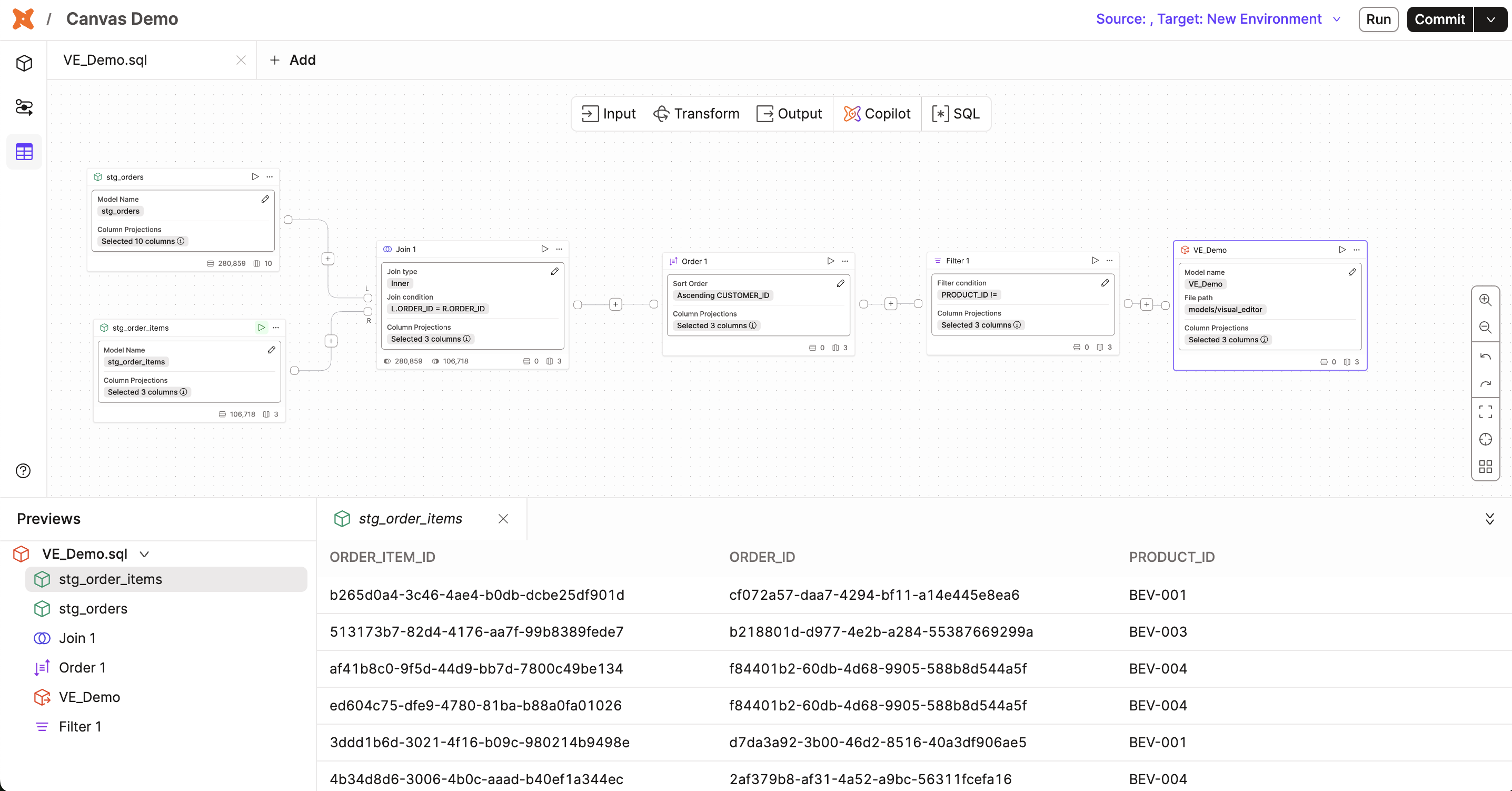 Create or edit dbt models with Canvas, enabling everyone to develop with dbt through a drag-and-drop experience inside of dbt. Create or edit dbt models with Canvas, enabling everyone to develop with dbt through a drag-and-drop experience inside of dbt.